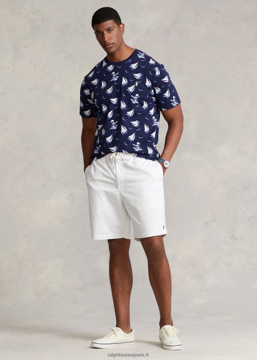 short chino stretch polo prepster 46T60T1455 Hommes Ralph Lauren lavage de pont blanc