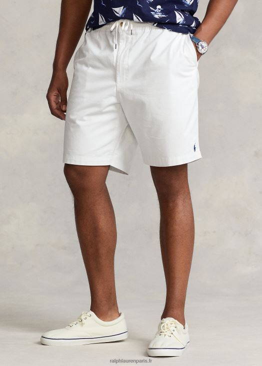 short chino stretch polo prepster 46T60T1455 Hommes Ralph Lauren lavage de pont blanc