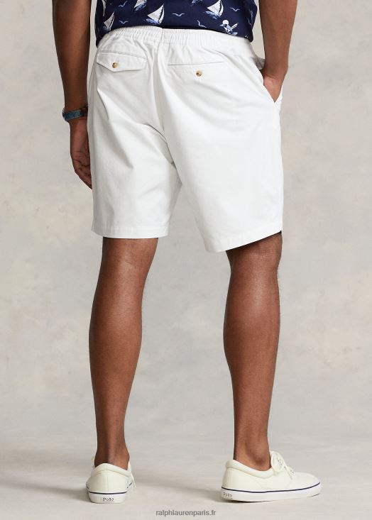 short chino stretch polo prepster 46T60T1455 Hommes Ralph Lauren lavage de pont blanc