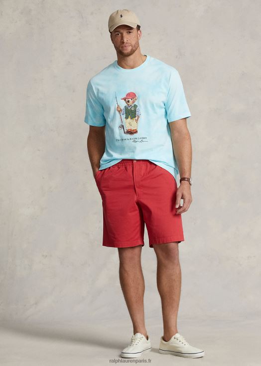 short chino stretch polo prepster 46T60T1456 Hommes Ralph Lauren tribord rouge