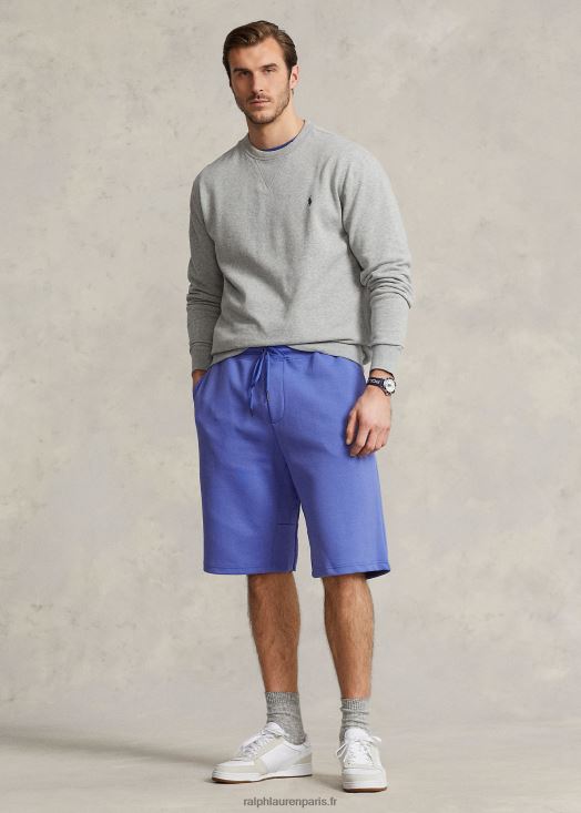 short à double maille 46T60T1543 Hommes Ralph Lauren bleu pierre de maid