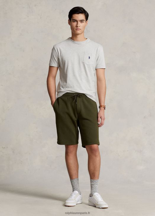 short à double maille 46T60T8407 Hommes Ralph Lauren société d'olive
