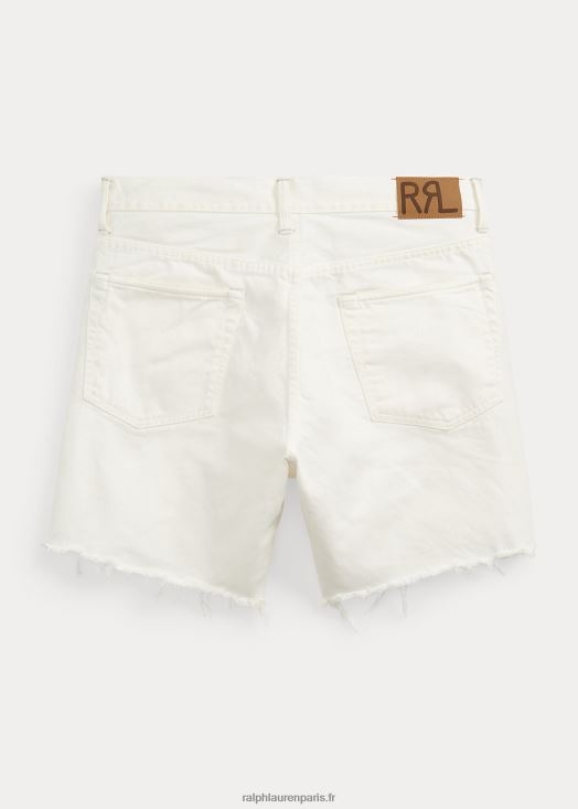 short en jean coupe vintage 46T60T1761 Hommes Ralph Lauren lavis de pierre blanche