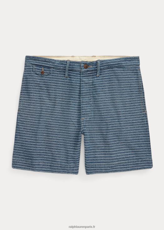 short en jersey rayé 46T60T1701 Hommes Ralph Lauren indigo/crème