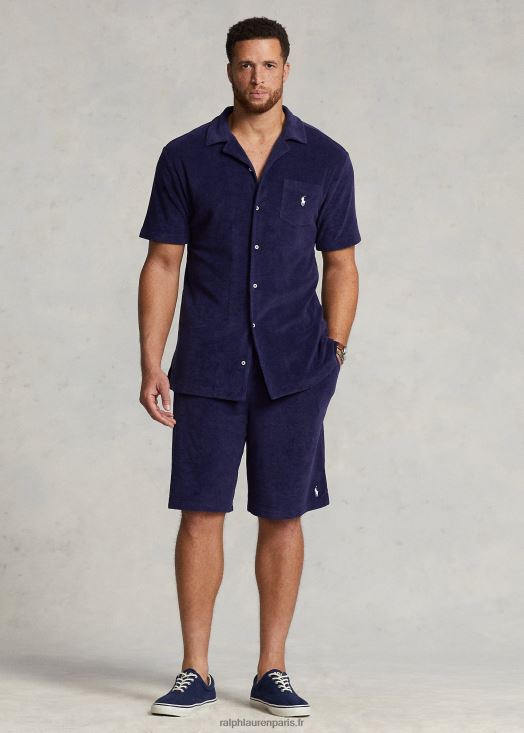 short en éponge avec cordon de serrage 46T60T1662 Hommes Ralph Lauren marine de newport