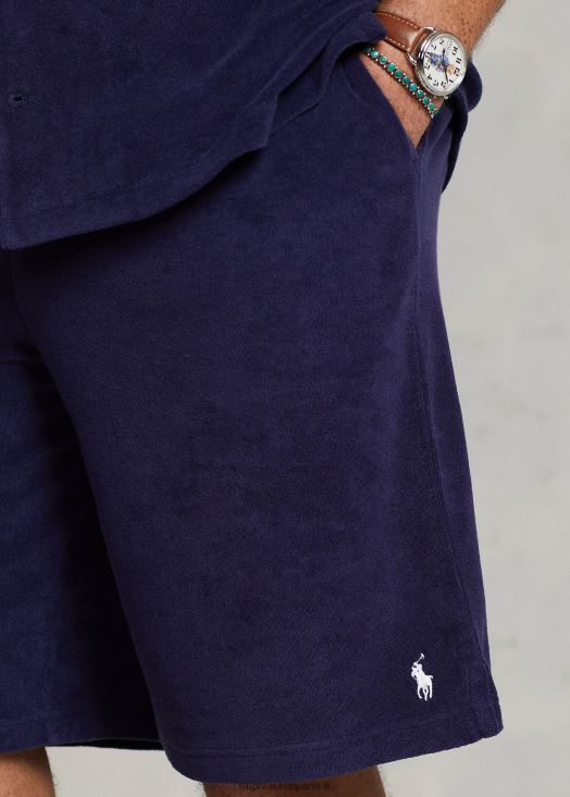 short en éponge avec cordon de serrage 46T60T1662 Hommes Ralph Lauren marine de newport