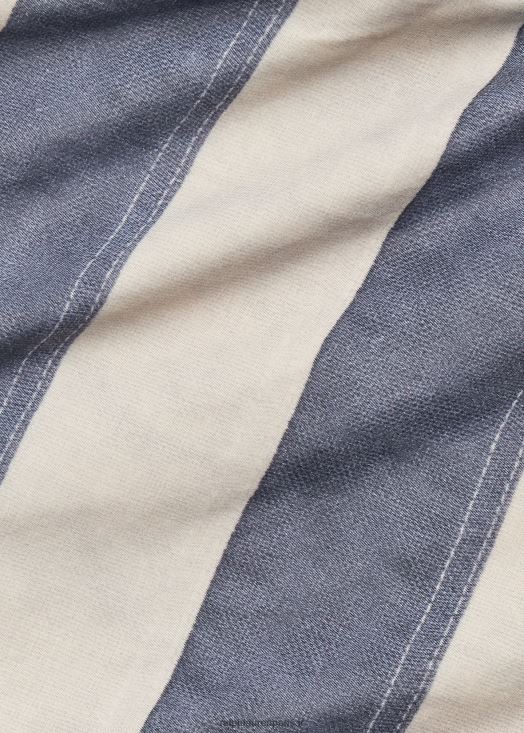 short en sergé rayé 46T60T1723 Hommes Ralph Lauren toile à voile marine/crème stri