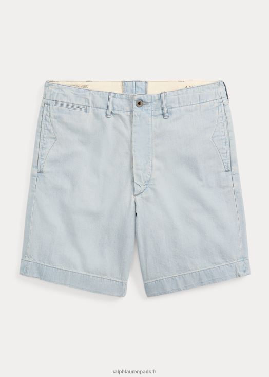 short officier chino indigo 46T60T1704 Hommes Ralph Lauren bleu ciel délavé