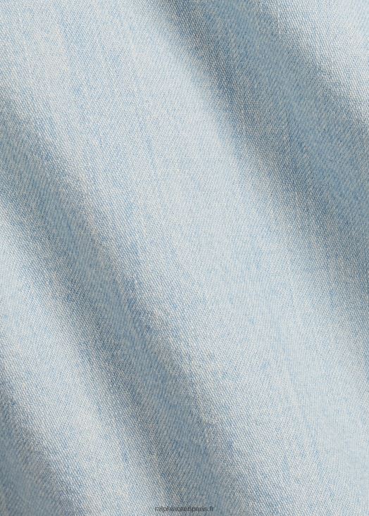 short officier chino indigo 46T60T1704 Hommes Ralph Lauren bleu ciel délavé