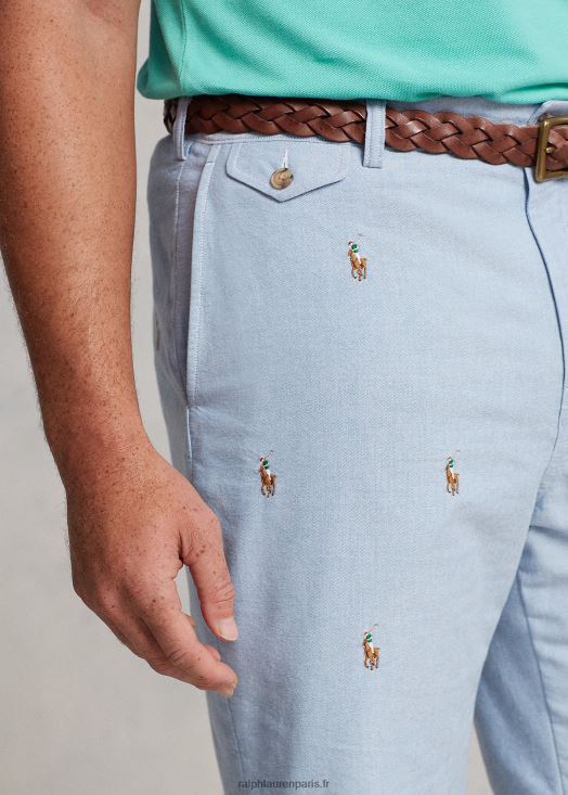 short oxford stretch coupe classique 46T60T1329 Hommes Ralph Lauren bsr bleu