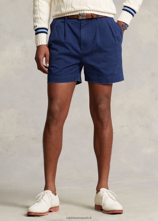 short plissé coupe décontractée cormac 5 pouces 46T60T8446 Hommes Ralph Lauren marine de newport