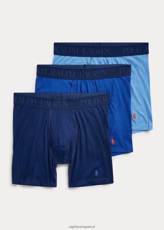 Lot de 3 boxers 4d-flex 46T60T272 Hommes Ralph Lauren fleur bleue