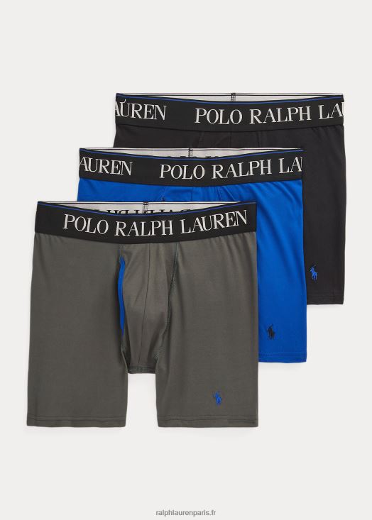 Lot de 3 boxers 4d-flex 46T60T960 Hommes Ralph Lauren gris/bleu