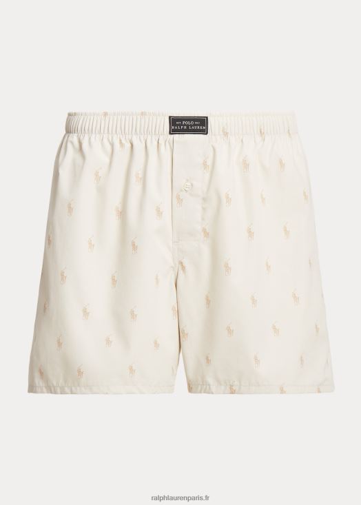 boxer poney intégral 46T60T625 Hommes Ralph Lauren pierre de plage kaki