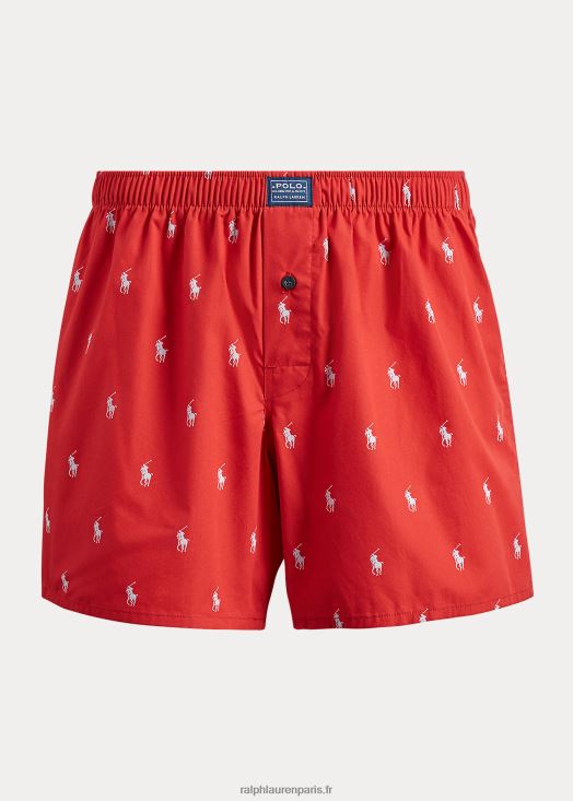 boxer poney intégral 46T60T626 Hommes Ralph Lauren rouge/bleu élite