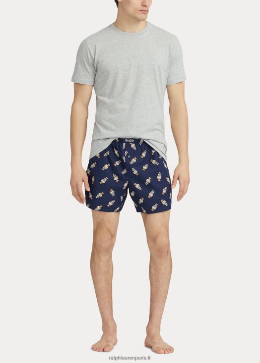 ensemble boxer en coton à col rond et ours polo 46T60T709 Hommes Ralph Lauren ours de hampton