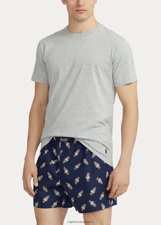 ensemble boxer en coton à col rond et ours polo 46T60T709 Hommes Ralph Lauren ours de hampton