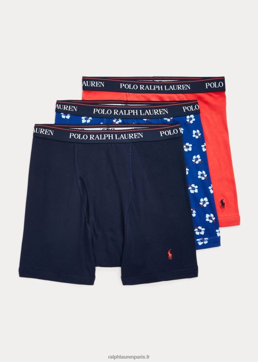 lot de 3 boxers absorbants 46T60T590 Hommes Ralph Lauren imprimé hibiscus bleu marine/royal