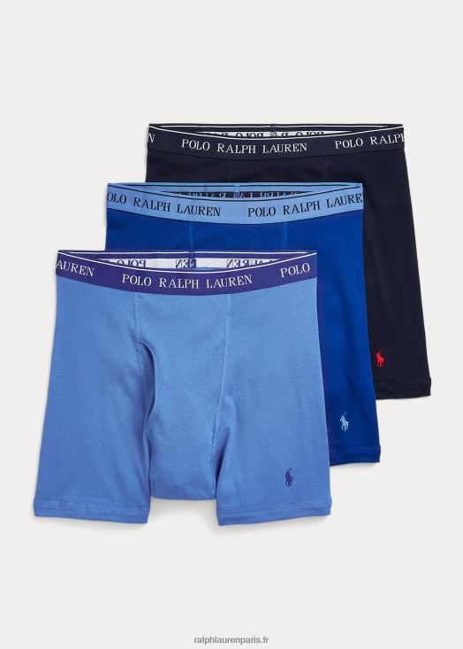 lot de 3 boxers absorbants 46T60T8552 Hommes Ralph Lauren bleu assorti