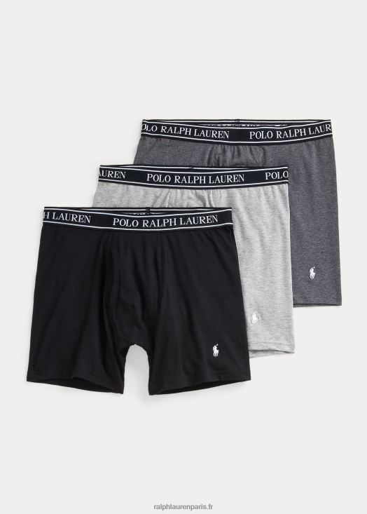 lot de 3 boxers stretch 46T60T923 Hommes Ralph Lauren noir/gris