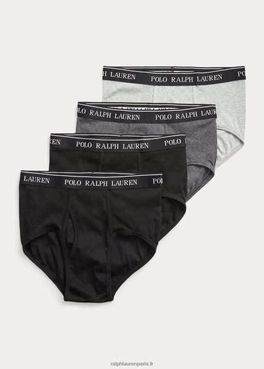 lot de 4 culottes taille mi-haute absorbantes 46T60T8536 Hommes Ralph Lauren gris assorti