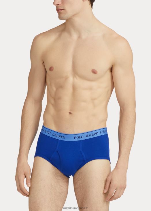 lot de 4 culottes taille mi-haute absorbantes 46T60T8537 Hommes Ralph Lauren bleu assorti