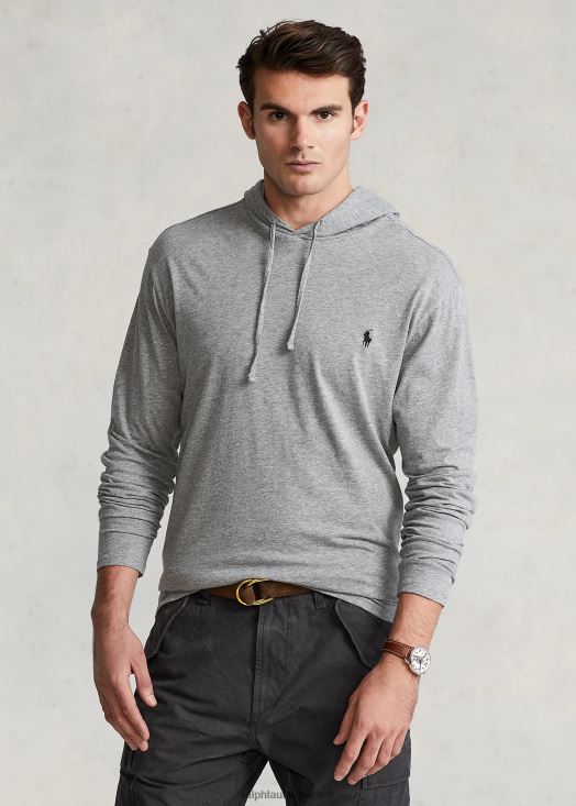 t-shirt à capuche 46T60T8401 Hommes Ralph Lauren bruyère vintage sombre