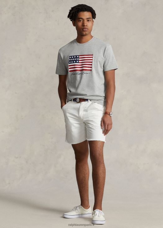 t-shirt coupe classique en jersey à drapeau 46T60T8542 Hommes Ralph Lauren andover bruyère