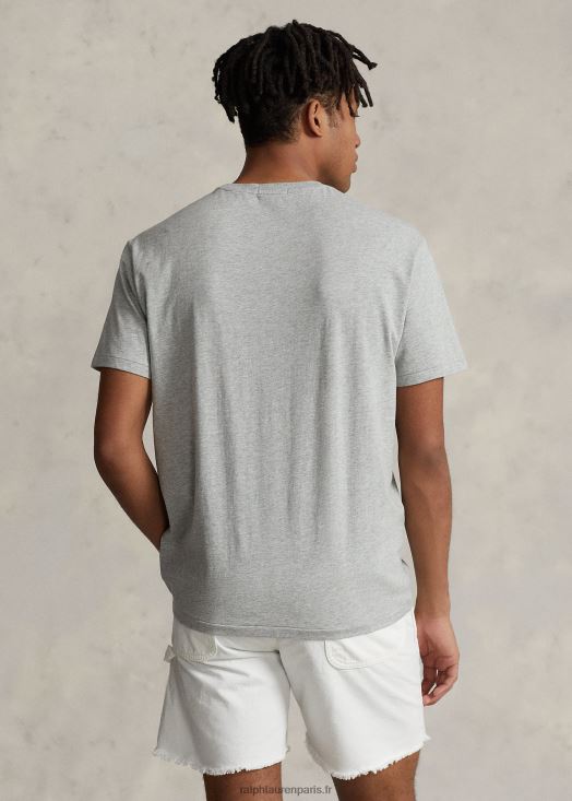 t-shirt coupe classique en jersey à drapeau 46T60T8542 Hommes Ralph Lauren andover bruyère