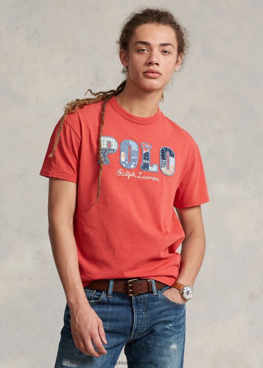 t-shirt coupe classique en jersey à logo 46T60T763 Hommes Ralph Lauren poteau rouge