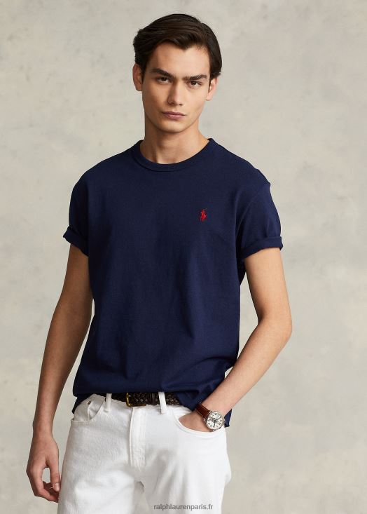 t-shirt coupe classique en jersey épais 46T60T236 Hommes Ralph Lauren marine de newport