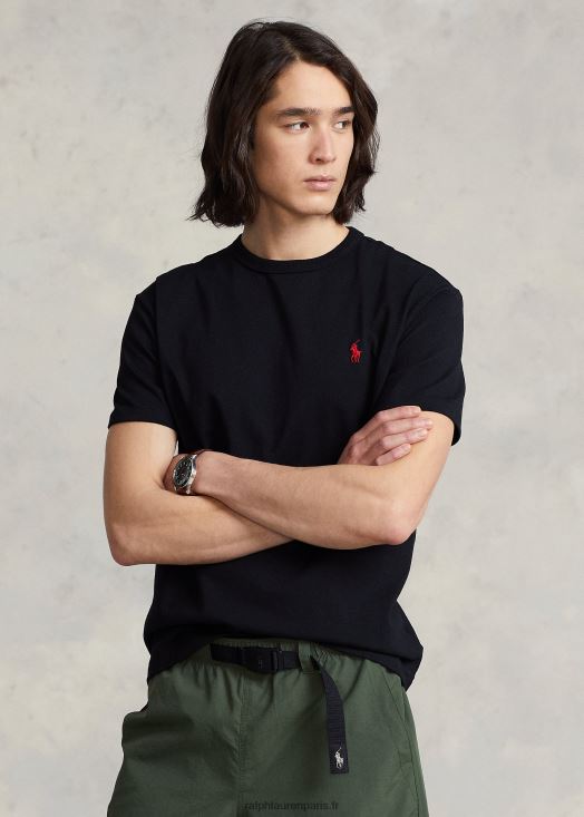 t-shirt coupe classique en jersey épais 46T60T237 Hommes Ralph Lauren noir