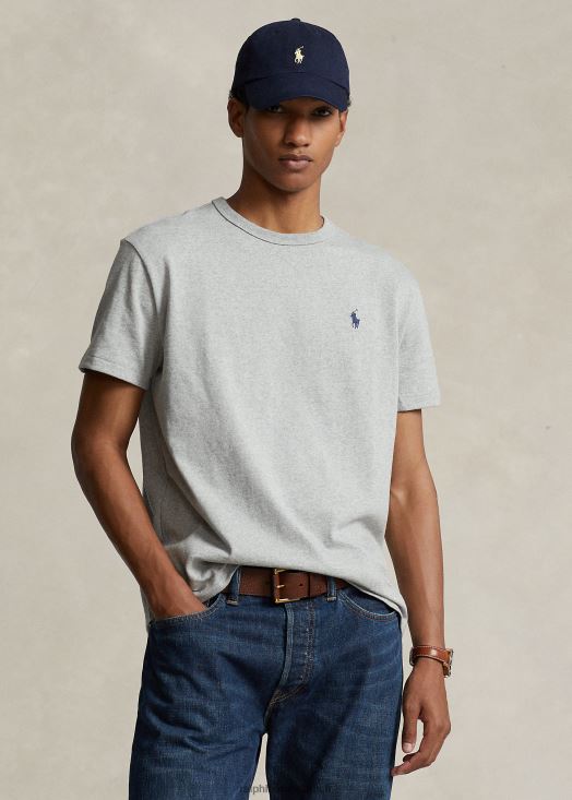 t-shirt coupe classique en jersey épais 46T60T238 Hommes Ralph Lauren andover bruyère