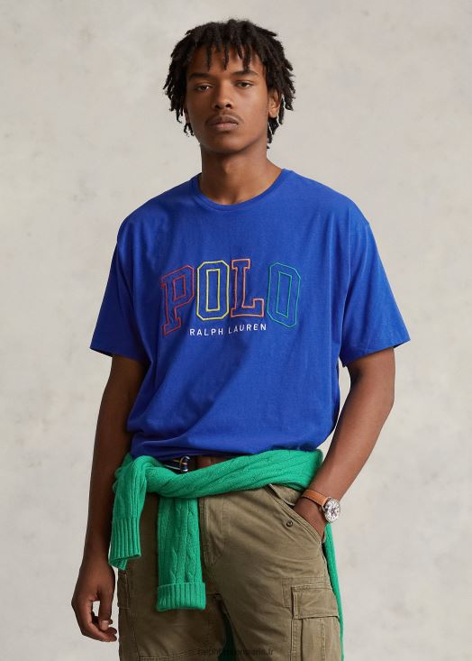 t-shirt coupe large en jersey à logo 46T60T659 Hommes Ralph Lauren étoile saphir