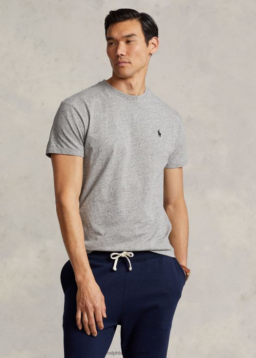 t-shirt en jersey à col ras du cou-toutes coupes 46T60T159 Hommes Ralph Lauren bruyère vintage sombre