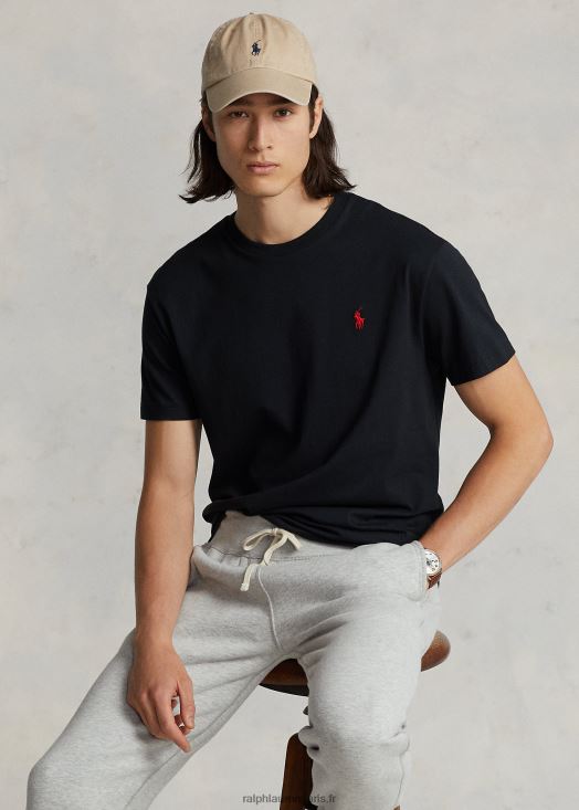 t-shirt en jersey à col ras du cou-toutes coupes 46T60T160 Hommes Ralph Lauren rl noir