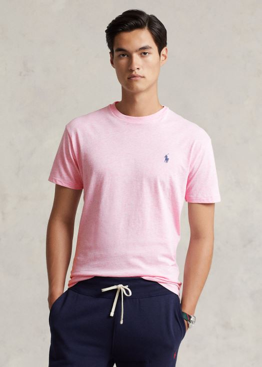 t-shirt en jersey à col ras du cou-toutes coupes 46T60T161 Hommes Ralph Lauren bruyère rose