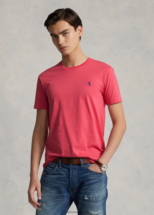 t-shirt en jersey à col ras du cou-toutes coupes 46T60T163 Hommes Ralph Lauren rouge pâle