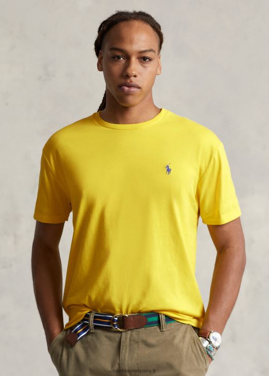 t-shirt en jersey à col ras du cou-toutes coupes 46T60T165 Hommes Ralph Lauren écrasement de citron