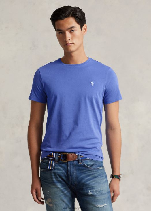 t-shirt en jersey à col ras du cou-toutes coupes 46T60T172 Hommes Ralph Lauren bleu