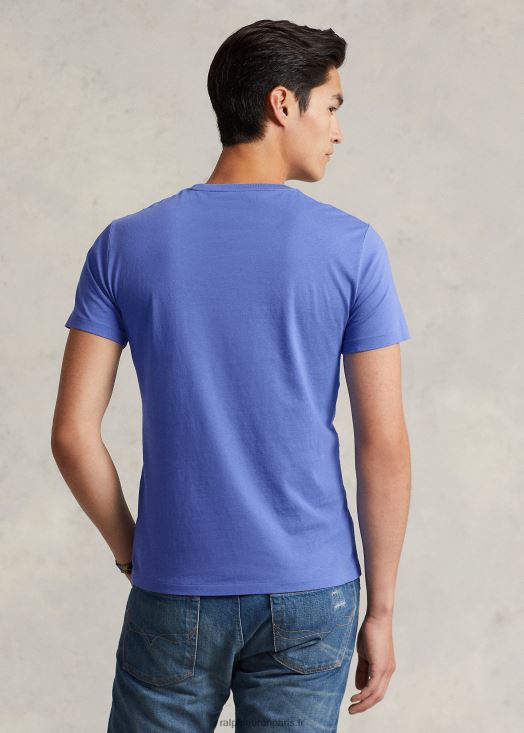 t-shirt en jersey à col ras du cou-toutes coupes 46T60T172 Hommes Ralph Lauren bleu
