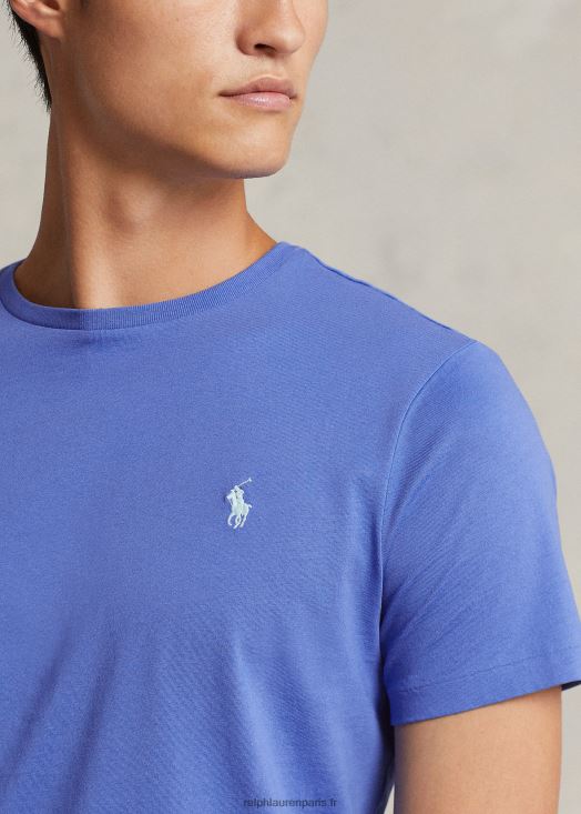 t-shirt en jersey à col ras du cou-toutes coupes 46T60T172 Hommes Ralph Lauren bleu