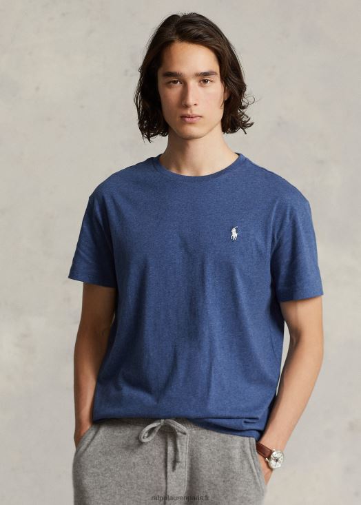 t-shirt en jersey à col ras du cou-toutes coupes 46T60T174 Hommes Ralph Lauren derby bleu chiné