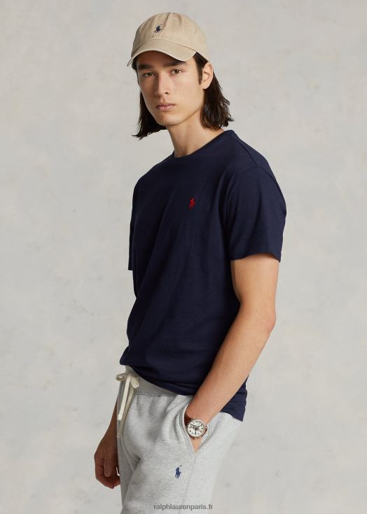 t-shirt en jersey à col ras du cou-toutes coupes 46T60T176 Hommes Ralph Lauren encrer