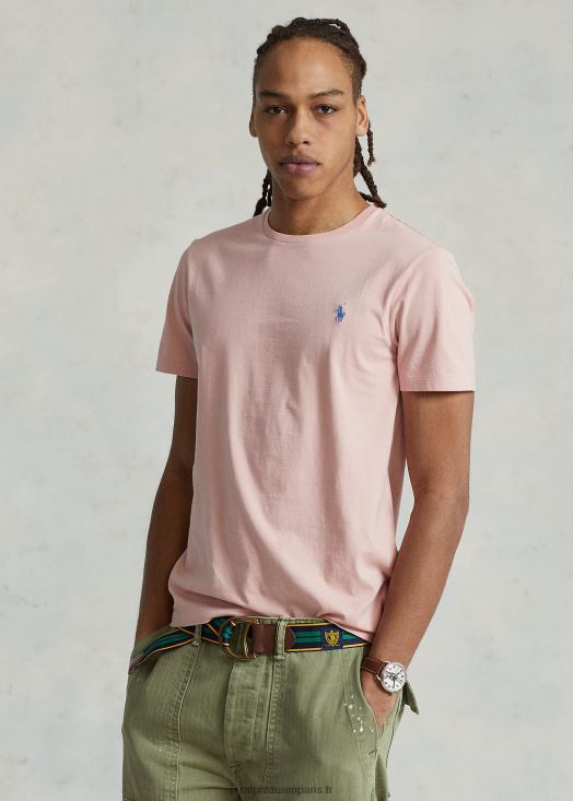 t-shirt en jersey à col ras du cou-toutes coupes 46T60T177 Hommes Ralph Lauren rose des adirondacks