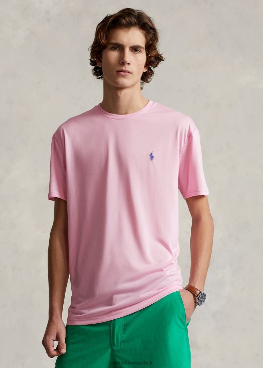 t-shirt en jersey de performance coupe classique 46T60T276 Hommes Ralph Lauren rose carmel