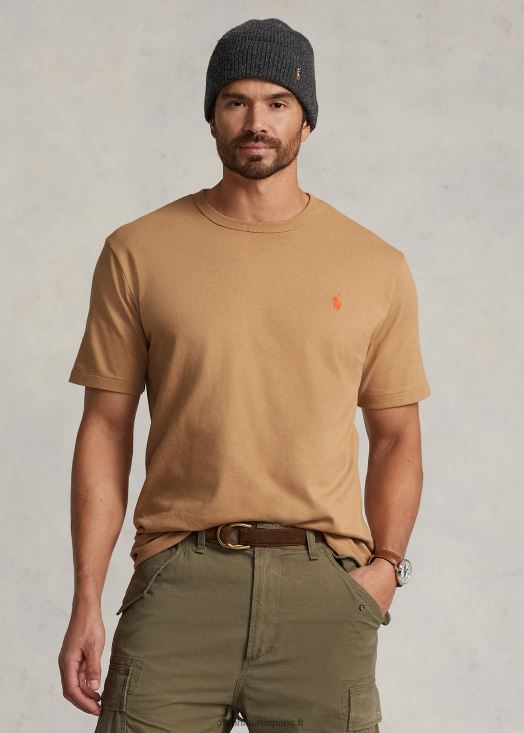 t-shirt en jersey épais 46T60T1452 Hommes Ralph Lauren chameau classique