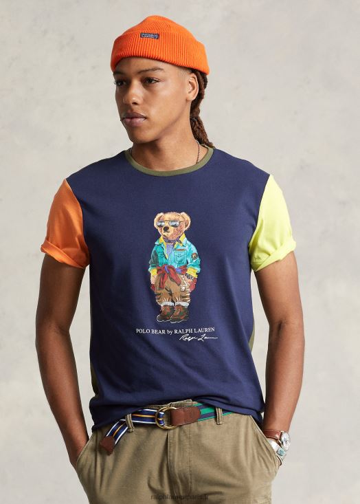 t-shirt en jersey polo bear coupe classique 46T60T326 Hommes Ralph Lauren marine de croisière