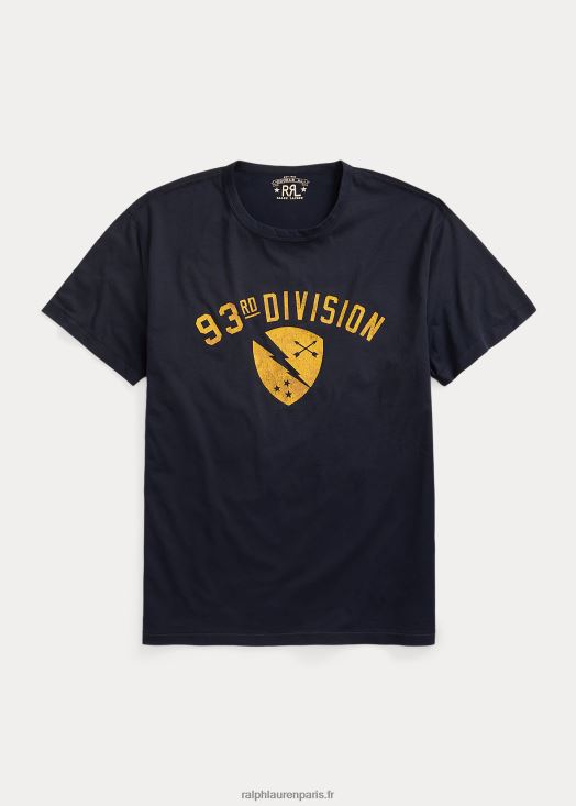 t-shirt graphique en jersey 46T60T1789 Hommes Ralph Lauren marine vintage