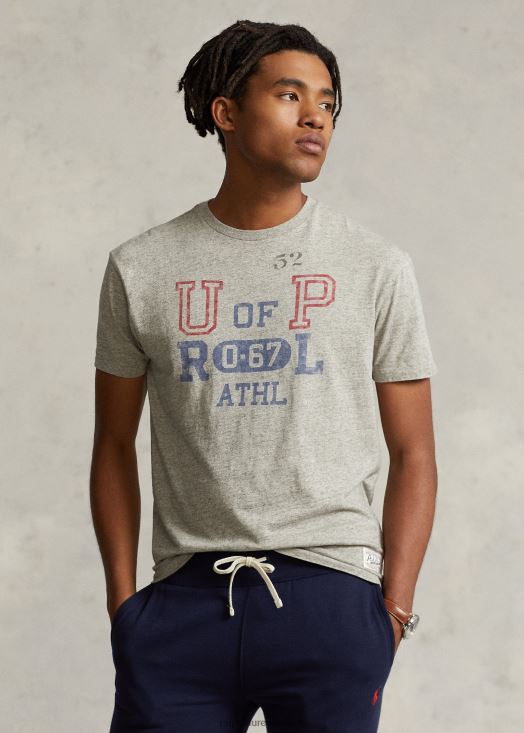 t-shirt graphique en jersey coupe classique 46T60T226 Hommes Ralph Lauren bruyère loft